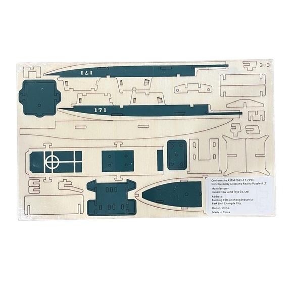 NWT Allessimo Reality Puzzles 3D Missle Destroyer Puzzle - Picture 2 of 3